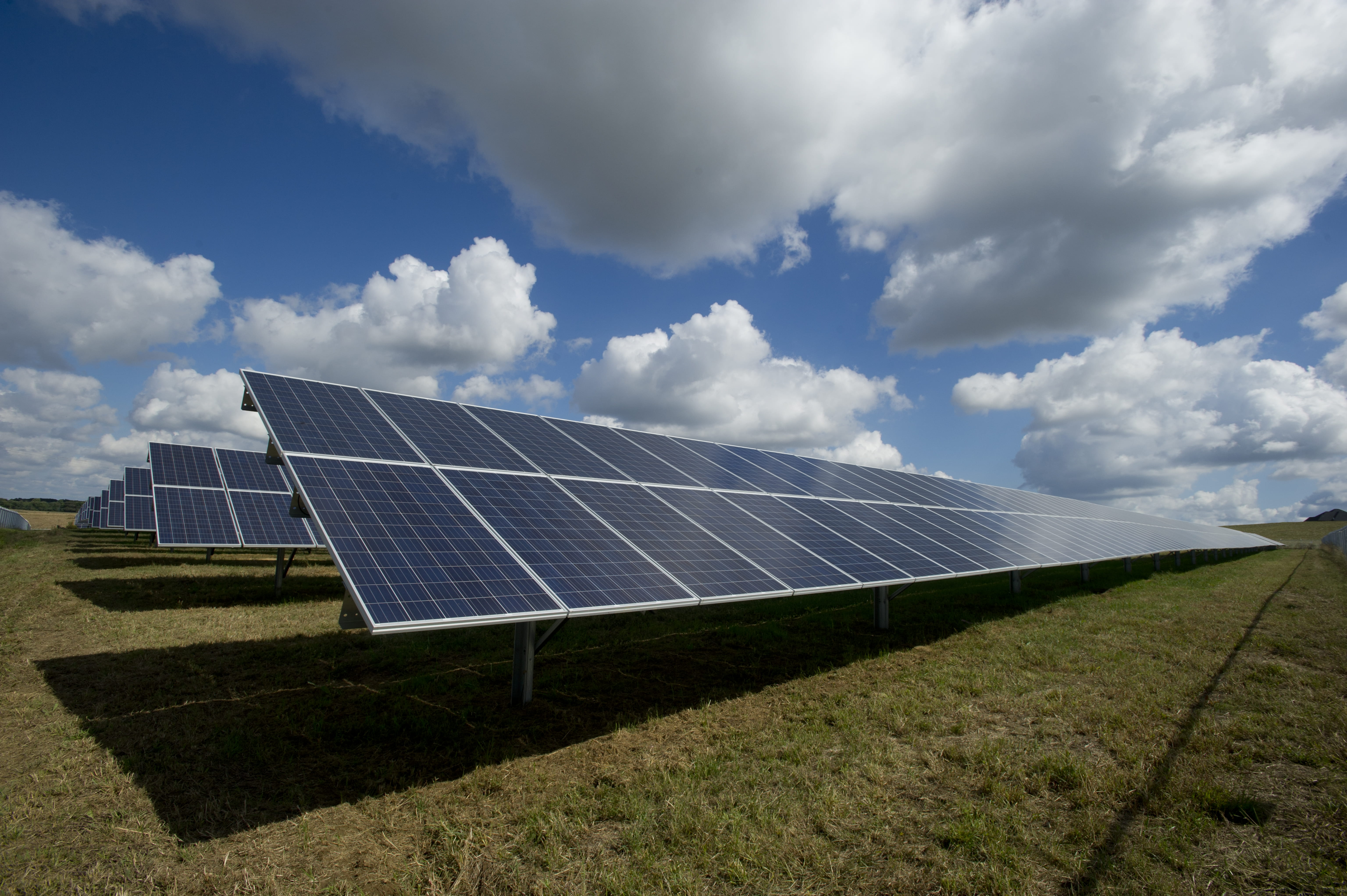 Solar panels field