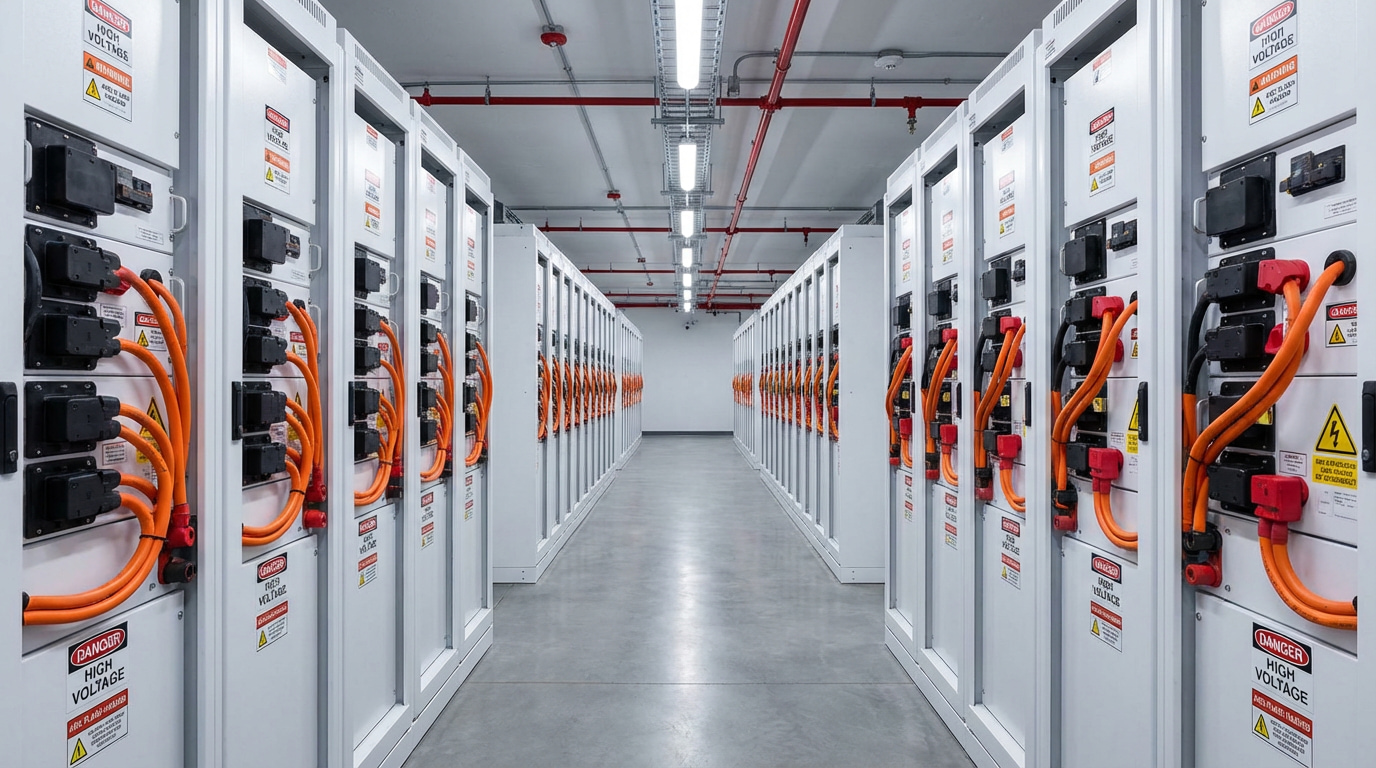 Industrial BESS battery energy storage system for commercial peak load management